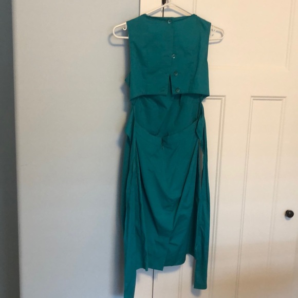 Club Monaco Size 2 Teal Dress - Picture 3 of 3